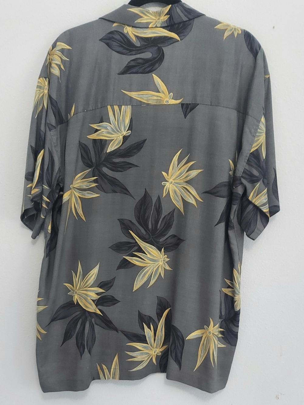 Bamboo Cay Fine Resortwear Tropical Camp Shirt Mens Large Greyish Green - Picture 5 of 8